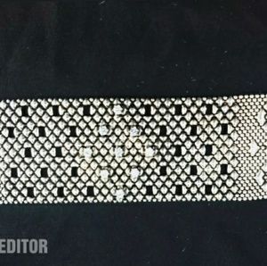 Liquid Metal Cuff Bracelet with CZ